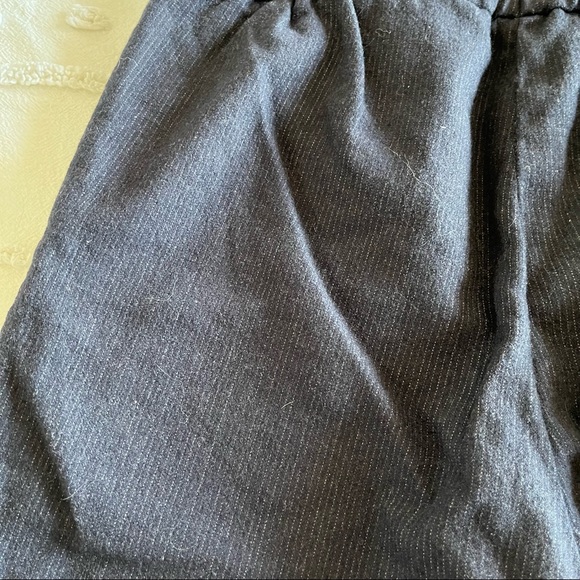 Babaton Atelier Straight Leg Pocket Pant Metallic Stipes Elastic Waist Size 6 - Picture 6 of 8